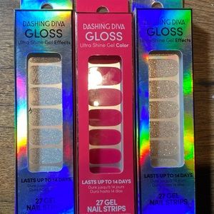 21 NEW DashingDivaGLOSS packs+FREE BlingStickers